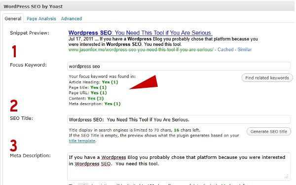 Wordpress SEO plugin