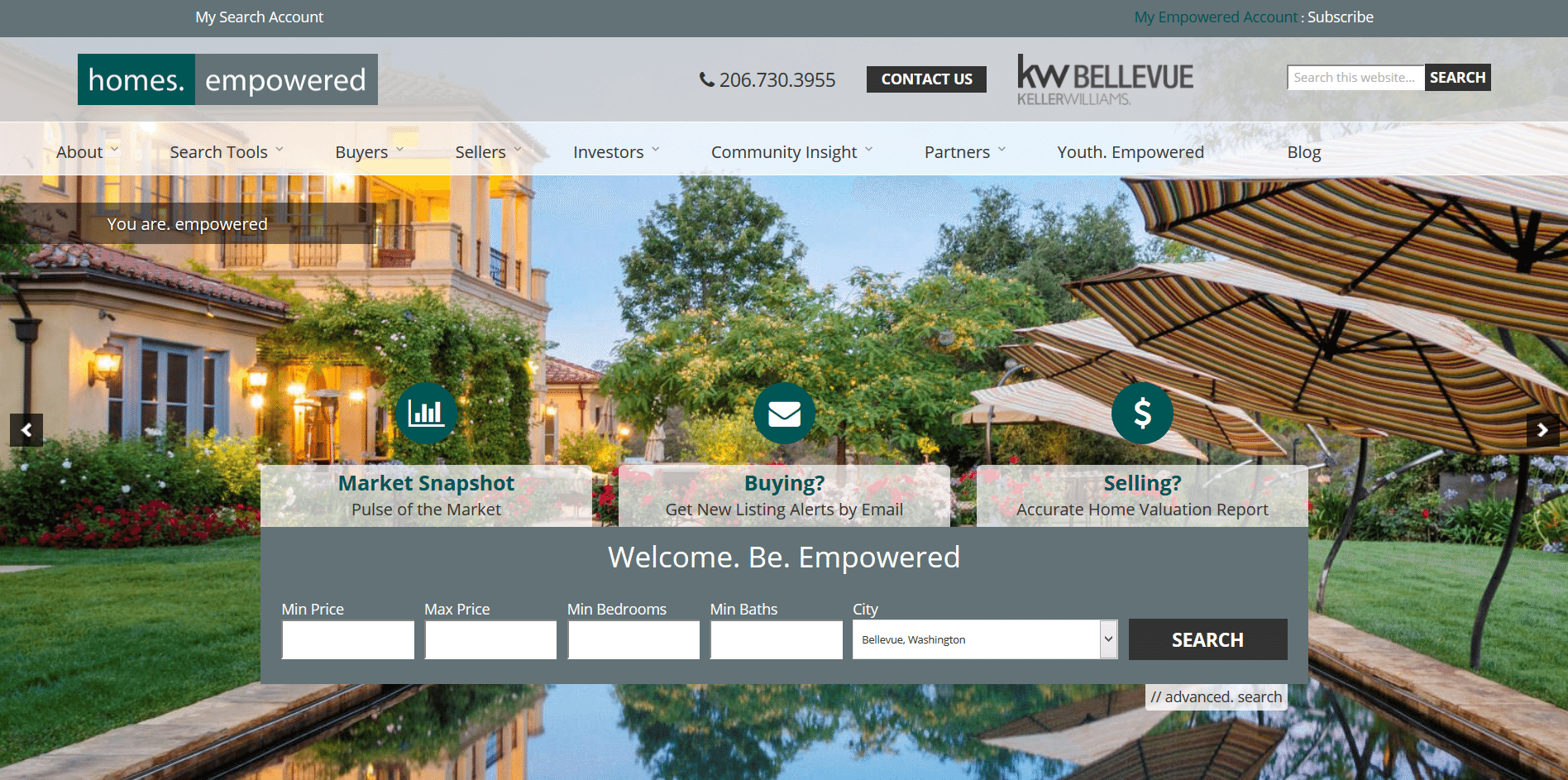 Bellevue WA Real Estate Website