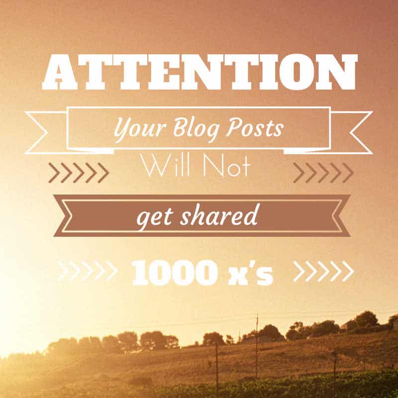 Get Your Blog Post Shared