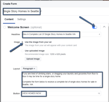 Lead Form Content