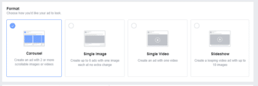 Facebook Carousel Ad