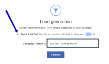 facebook split test