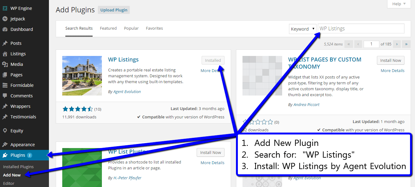Download the WP Listings Plugin