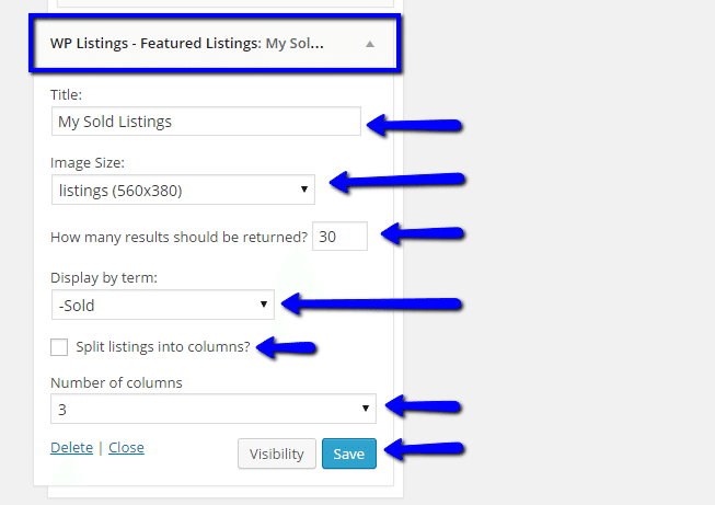 Displaying your sold listings as a widget