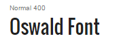 Oswald Font