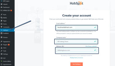 Hubspot Create Your Accont