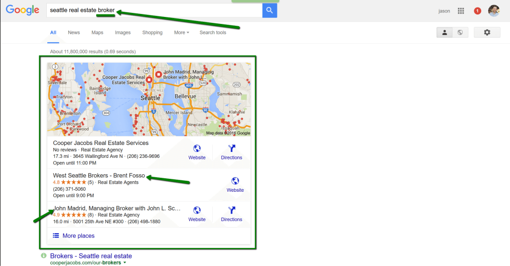 Google_My_Business_Seattle_Broker_Map_Pack