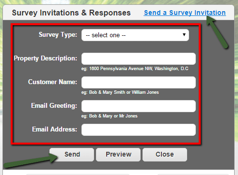 Send a survey