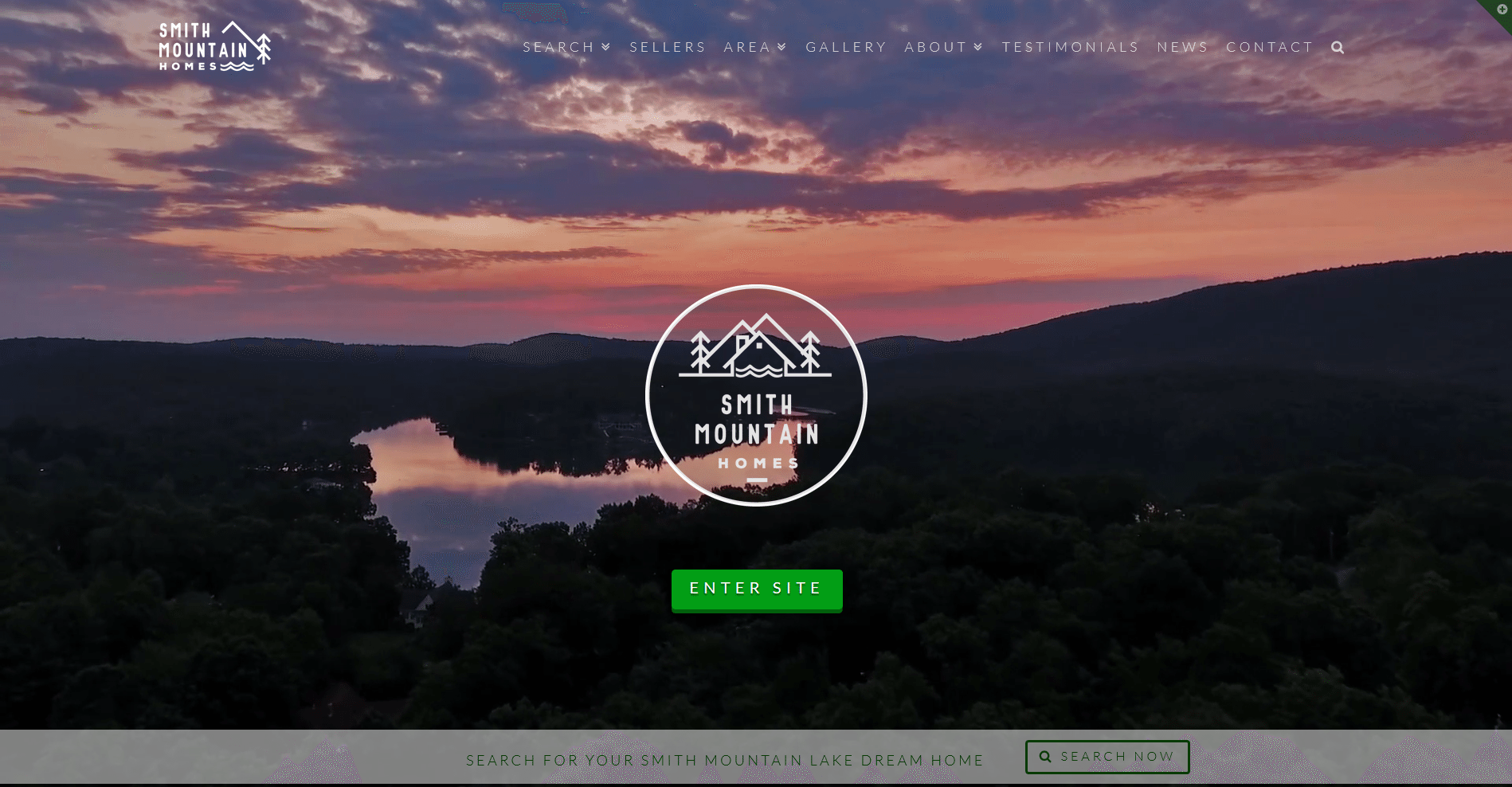 Smith Mountain Lake VA Custom Real Estate Website