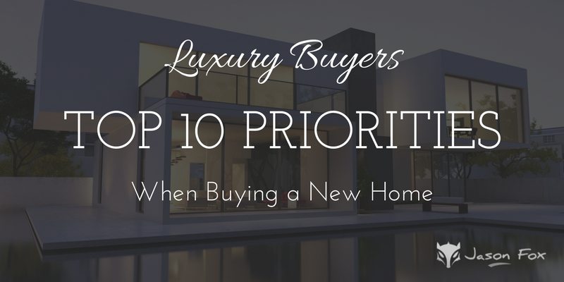 Luxury Buyers top 10 priorities when buying a new home