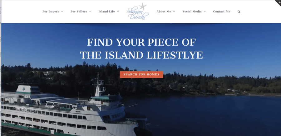 bainbridge island wa custom real estate website