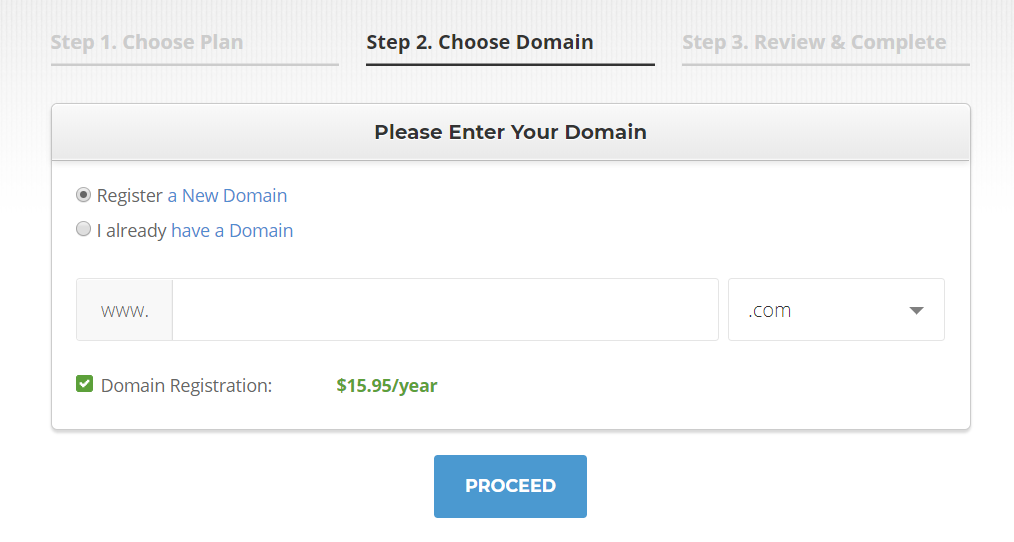 Choose Domain