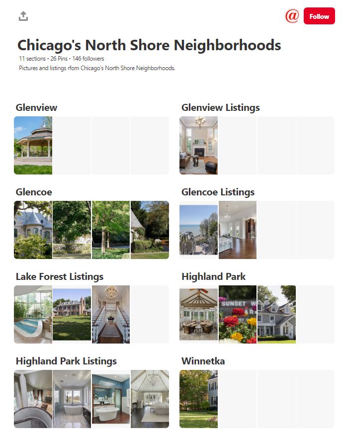 pinterest board for listings