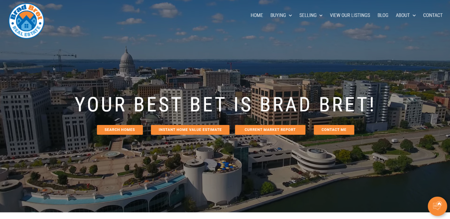 Brad Bret Real Estate Deforest WI pro real estate website