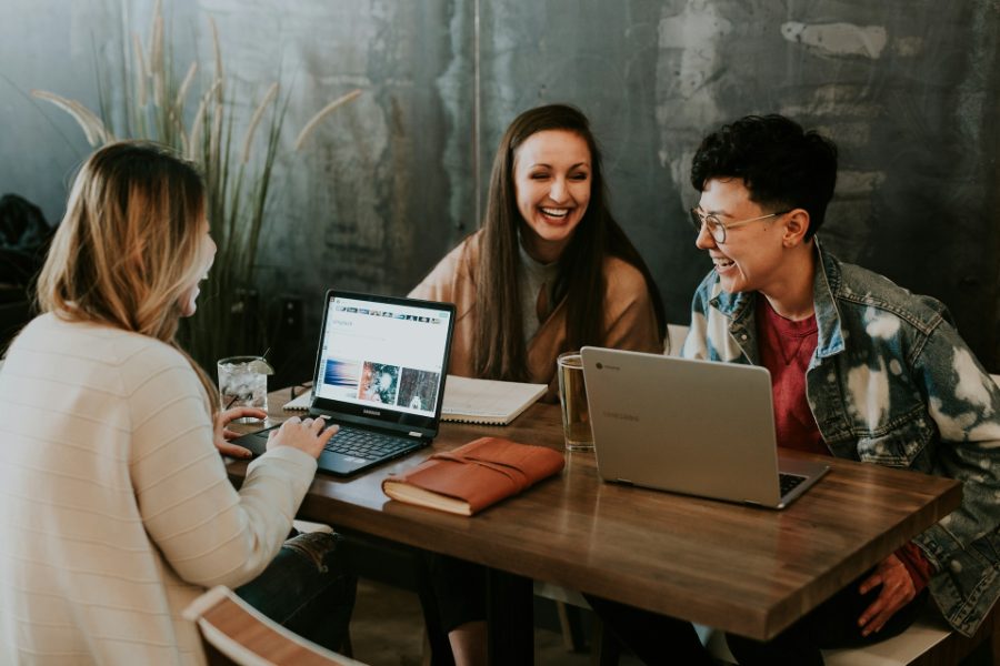 group of people networking