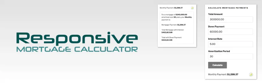 Responsive Mortgage Calculator banner