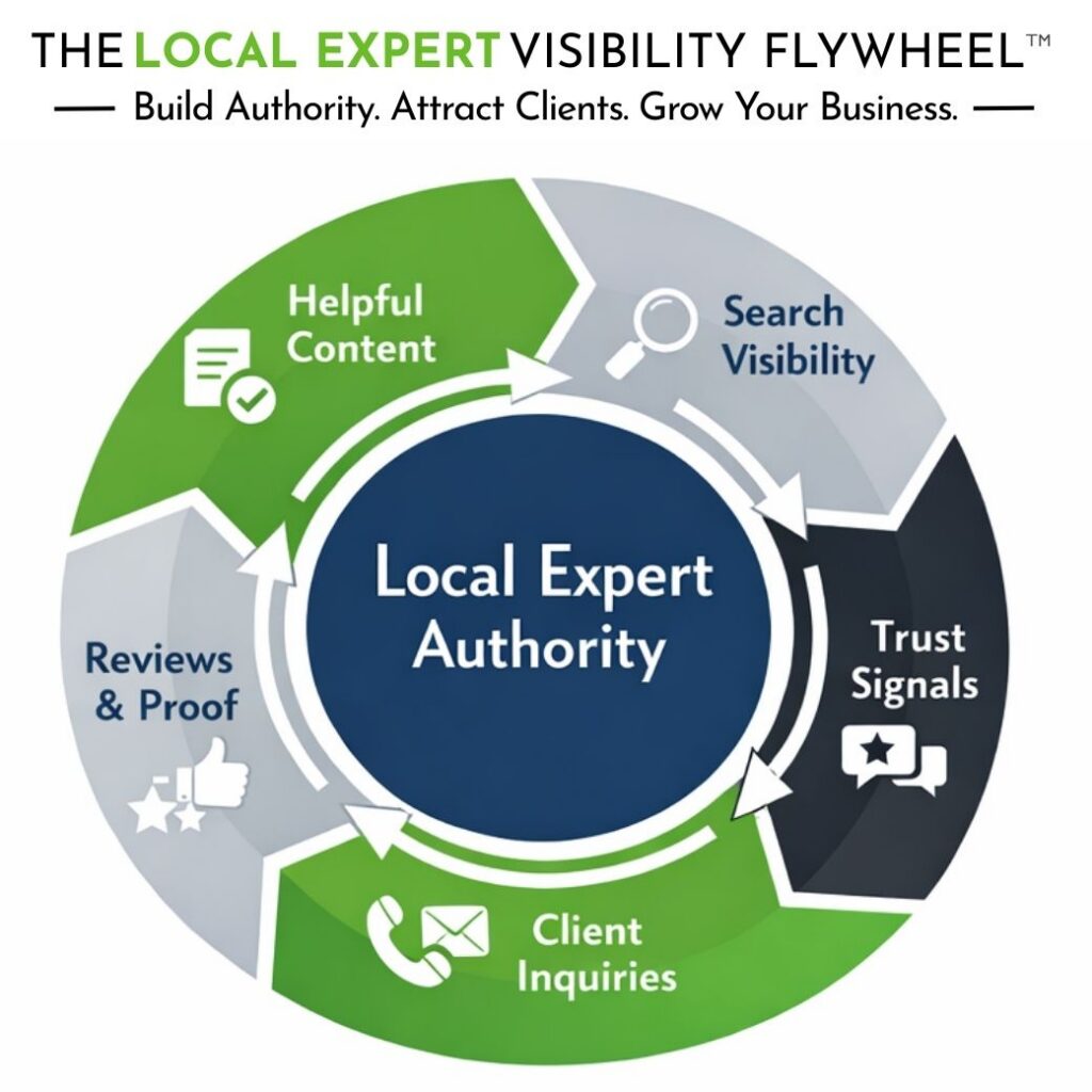 the local expert visibility flywheel