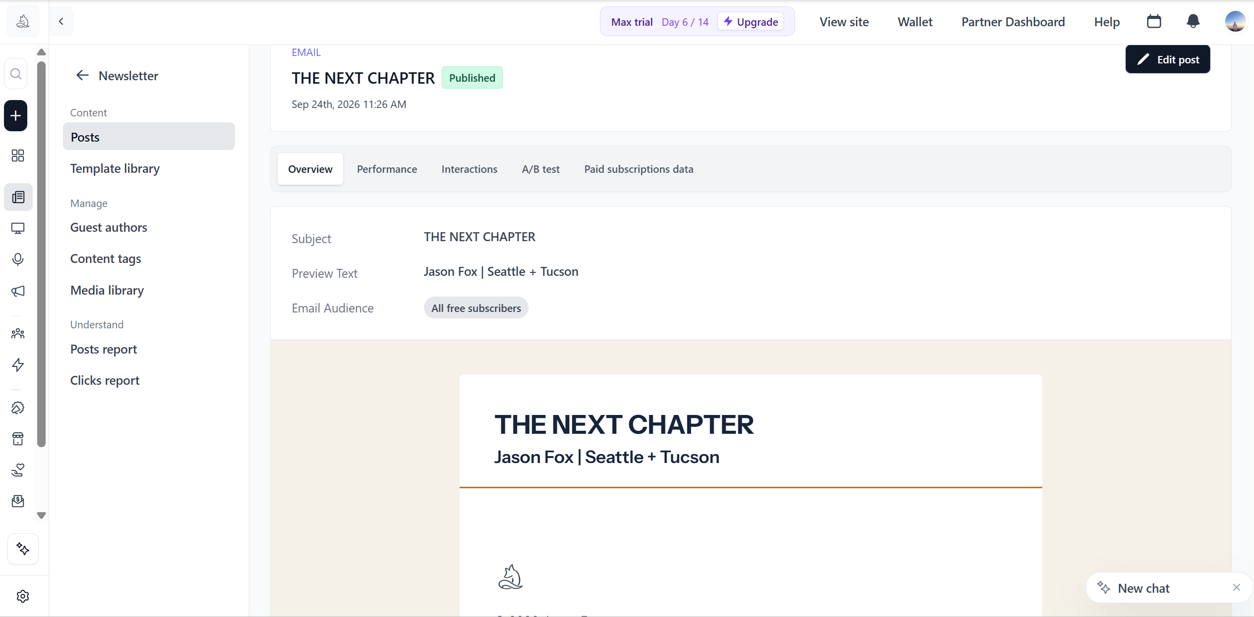The Next Chapter published in beehiiv